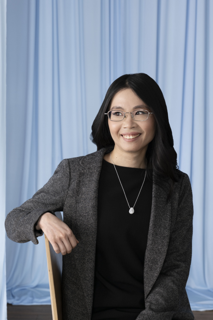 Ying Lin, a Dress for Success Vancouver amabassador.